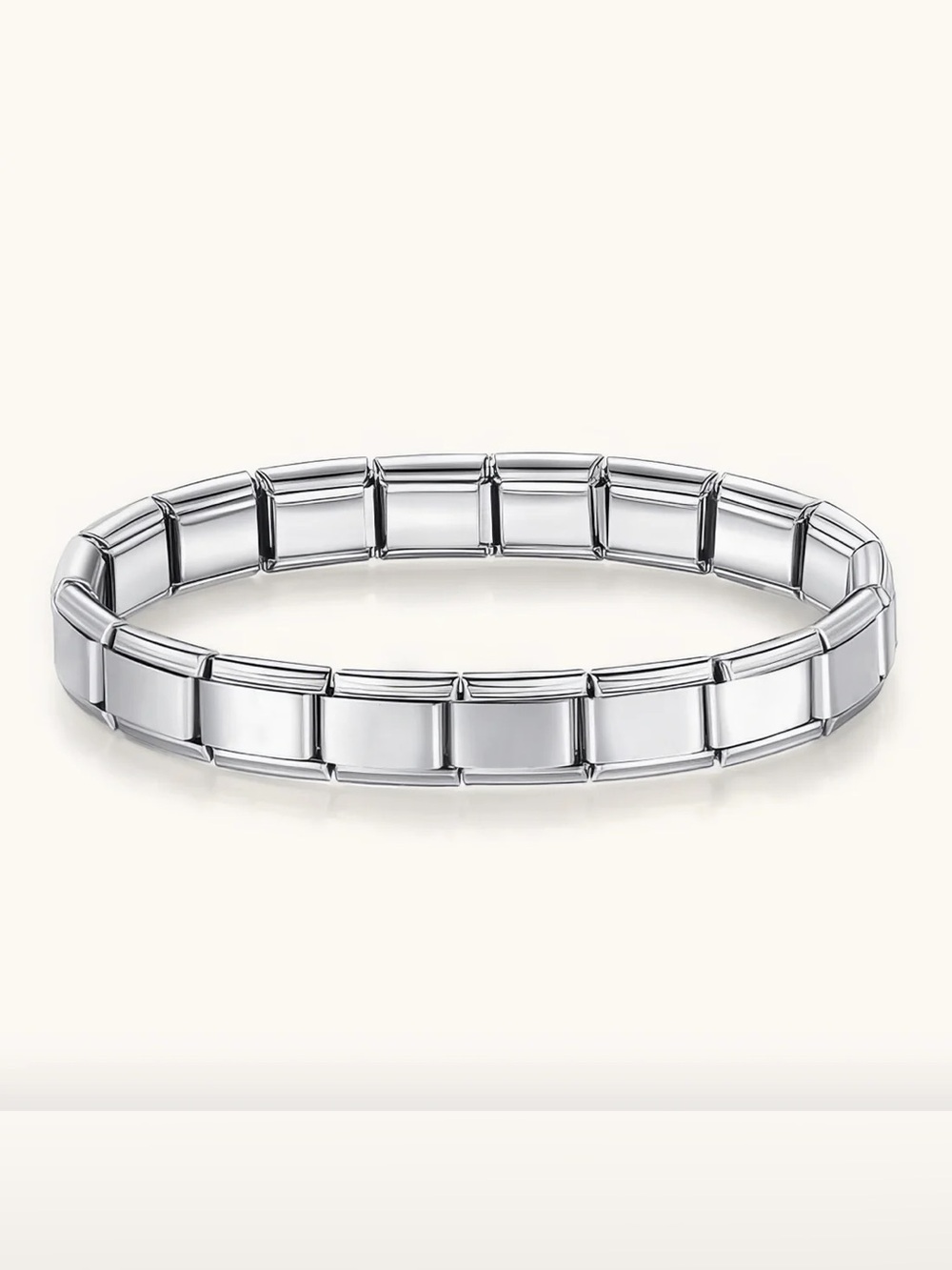 CHARMETTE Italian charm bracelet in stainless steel: 15 extra links